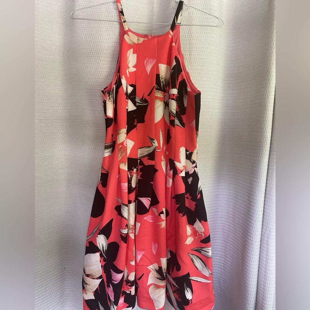 Vince Camuto Floral Coral Dress